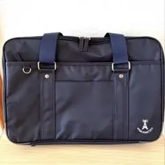 【美品 】ポンポネット ジュニア スクールバッグ ネイビー エッフェル塔 通学のサムネイル