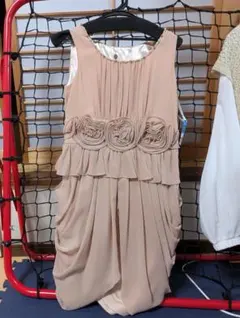 ピンクベージュ パーティードレス　サイズ38