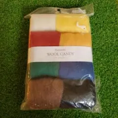 Hamanaka Wool Candy フェルト羊毛8色セット クリスマスカラー