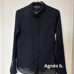 Agnès b. アニエス・ベー シャツ　ブラック　サイズ38