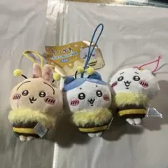 ちいかわハチさんマスコット　ハチワレ　うさぎ ちいかわ3体セット
