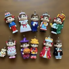 ペコちゃんポコちゃんベル8体セット レア品付き 昭和レトロ ハンドベル