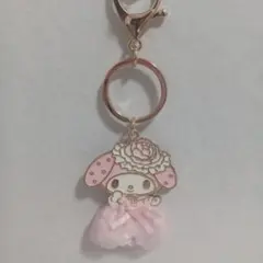 マイメロディ レディマイメロディ シークレットキーホルダー ピンクドレス リボン