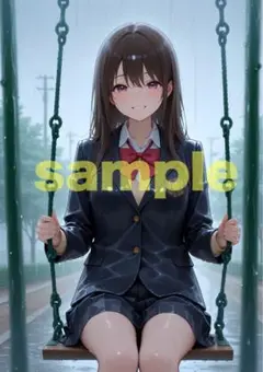 【ラミネート無料】A4サイズポスター/美少女/S190