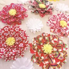 ❁⃘*.゜ 和風 ペーパークラフト 壁面飾り 赤 折り紙 千代紙 ひな祭り❁⃘*.゜