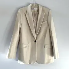 ZARA ベージュ テーラードジャケット