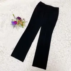 美品 ✴︎【クリスチャンオジャール 】美脚美尻 ストレートパンツ 黒 64 M