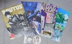 刀剣乱舞セット（BRUTUS　クリアファイル　ラバーストラップ　ステッカー）