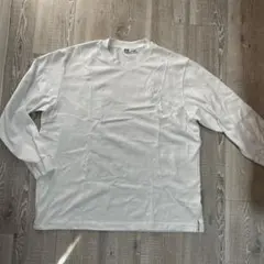 UNIQLO U エアリズムコットンクルーネックTシャツ長袖カットソー XXL白