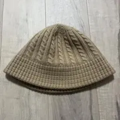 バケットハット　ケーブル編み
