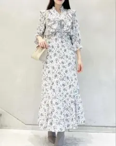 最終値下げ✨ snidel ボレロライクフリルプリントワンピース XS 美品