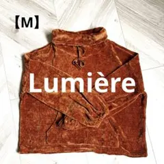 専用です。コーデュロイ風タートルネックセーター 【M】 ベロア　光沢　茶色