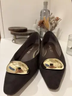 LE TALON ボリュームメタルモチーフフラット