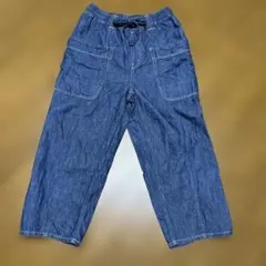 カフェッティ　綿&麻デニムパンツ ウエストゴム イージーパンツのサムネイル