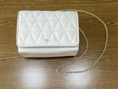 VALENTINO ショルダーバッグ ホワイト チェーン