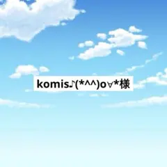 アメステ komis♪(*^^)o∀*様
