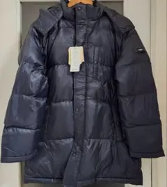 新品】DUNLOP フード付 （取り外し可能）ダウンジャケット L サイズ 黒 