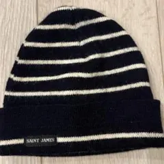SAINT JAMES ストライプニット帽 キッズ