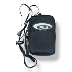 FILA フィラ ミニショルダーバッグ ネックポーチ スマホショルダー 黒