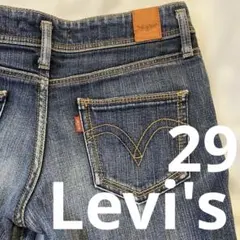 美品 Levi's スキニーデニム ダークブルー