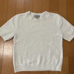 H&M 半袖ホワイトニットセーター EUR XS