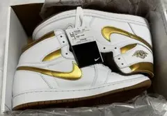 【未使用品】NIKE AIR Jordan 1 Retro HI OG 白/金
