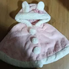 シャーリーテンプル　ポンチョ 80cm 90cm アウター　ウサ耳