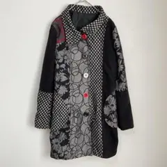 超人気家紋柄ジャケット、裏中綿入り❣️サイズ→フリー - メルカリ