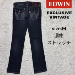 EDWIN EXCLUSIVE VINTAGE デニム　M 濃紺　ウエスタン調