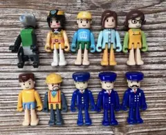 プラレール　プラキッズ　10体セット まとめ売り　北九州かもめ　犬　店員　駅員