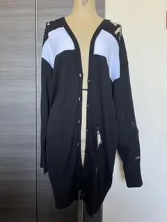 ディーゼル　ダメージ加工ロングカーディガン