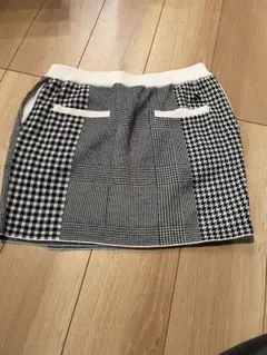 adidas チェック柄 スカート Sサイズ