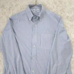 【新品】ユニクロ スーパーノンアイロンジャージースリムシャツ ボタンダウン