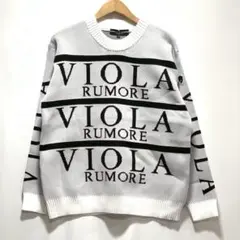 新品‼️VIOLA❗ジャガードロゴ❗クルーセーター❗