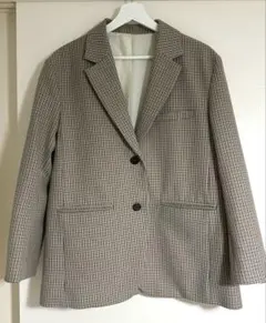 ミラオーウェン　オーバーチェック柄　ジャケット