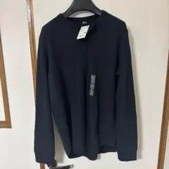 ワッフル　ヘンリーネック　Tシャツ　長袖　L 新品未使用