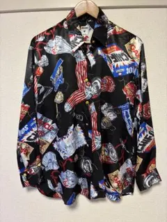 SCHOTT ショット シロクマ 総柄シャツ　Lサイズ　菅田将暉　YZERR 超名作】SCHOTT ショット シロクマ 総柄 オーバー 菅田将暉 YZERR