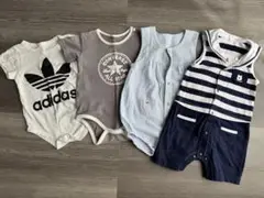 まとめ売り ベビー ロンパース カバーオール 4点セット 80~90
