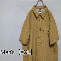 S82【US輸入】ノースフェイス　半袖シャツ【メンズXXL】チェックのサムネイル