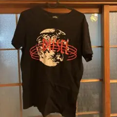 DIESEL ブラック Tシャツ グラフィックプリント
