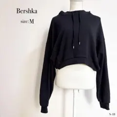 ◎美品◎ Bershka　パーカー　レディース　黒　ブラック ベルシュカ