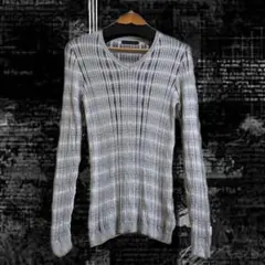 GOSTAR DE FUGA お兄系 平成 ボーダー 薄手 ニット セーター