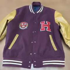 ハーバード大学 スタジャン ダークグリーン ハーバード大学 スタジャン ダークグリーン