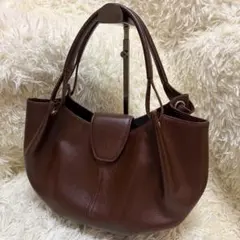 WAKO トートバック ハンドバック シボ革 オールレザー リボン バーガンディ WAKO トートバック ハンドバック シボ革 オールレザー リボン