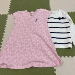 子供　キッズ　ワンピース　長袖シャツ　セット