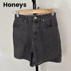 Honeysブラックデニムショートパンツ S