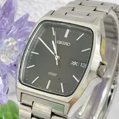 新品電池】セイコー スピリット 7N48 黒文字盤 34mm 稼働 美品 QZ