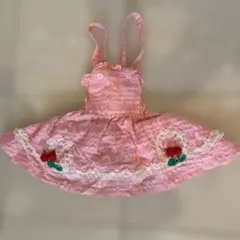 美品さくらんぼモチーフ ピンク ワンピース　100cm フェリシモのサムネイル