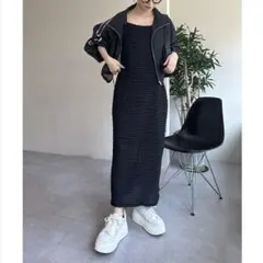 【oneafteranotherNICECLAUP】しぼしぼカットキャミワンピ