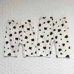 おそろい ダルメシアン柄レギンス2着セット 80cm、90cm